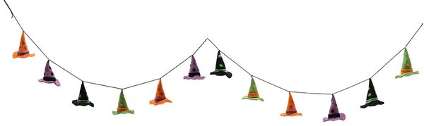 Witches Hat Garland Multicoloured