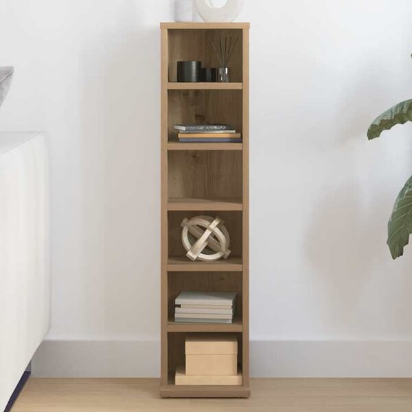 Baina Wooden Bookcase With 6 Shelves - Artisan Oak