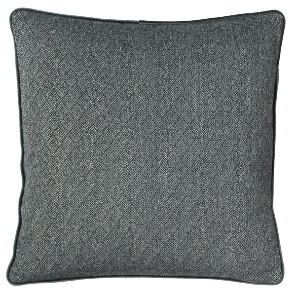 Paoletti Blenheim Geometric 45cm x 45cm Filled Cushion Grey