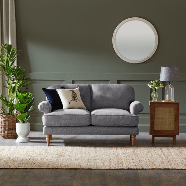 Jolene Soft Texture 2 Seater Sofa Grey