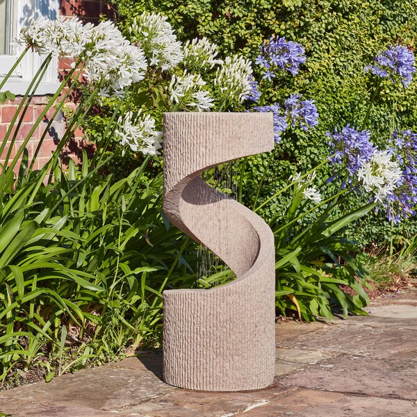 Outdoor Spiral Water Feature