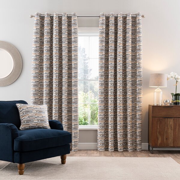 Matrix Boucle Eyelet Curtains