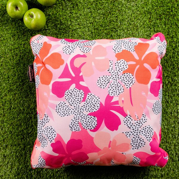 Tribal Fushion Indoor Outdoor Cushion Pink