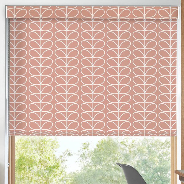 Orla Kiely Linear Stem Translucent Made to Measure Roller Blind Bubblegum