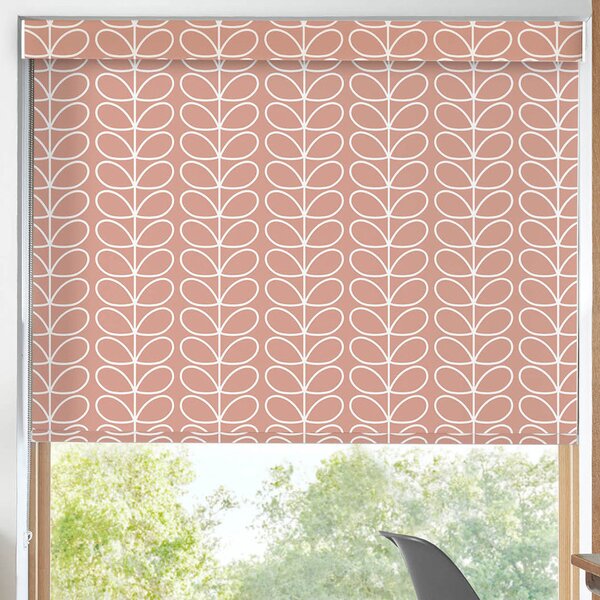 Orla Kiely Linear Stem Made to Measure Blackout Roller Blind Bubblegum