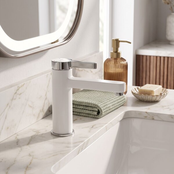 Bathroom faucet REA Polo White Chrom Low