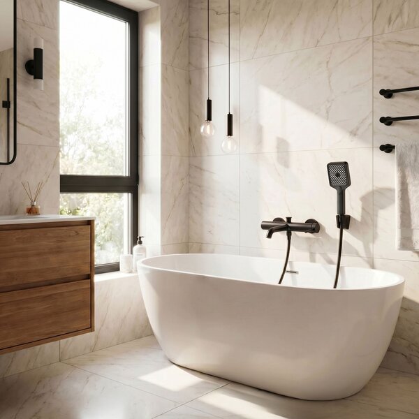 Shower handset REA JS-031 BLACK