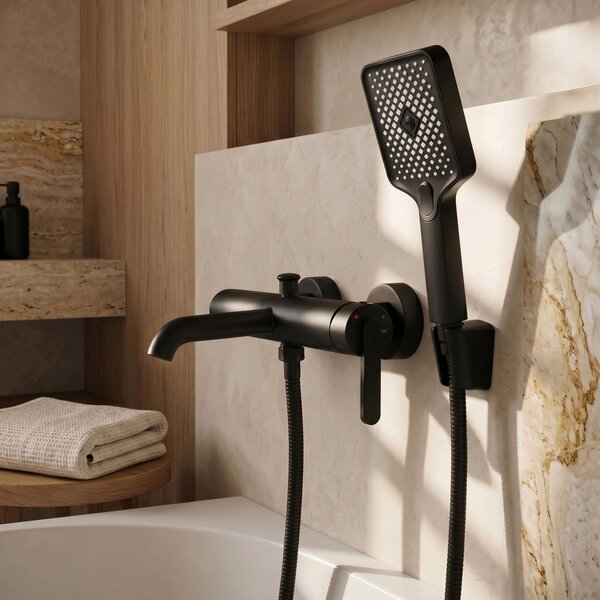 Shower handset REA JS-031 BLACK