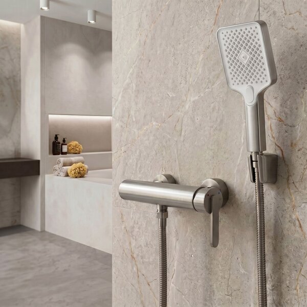 Shower handset REA JS-031 BRUSH NICKLE