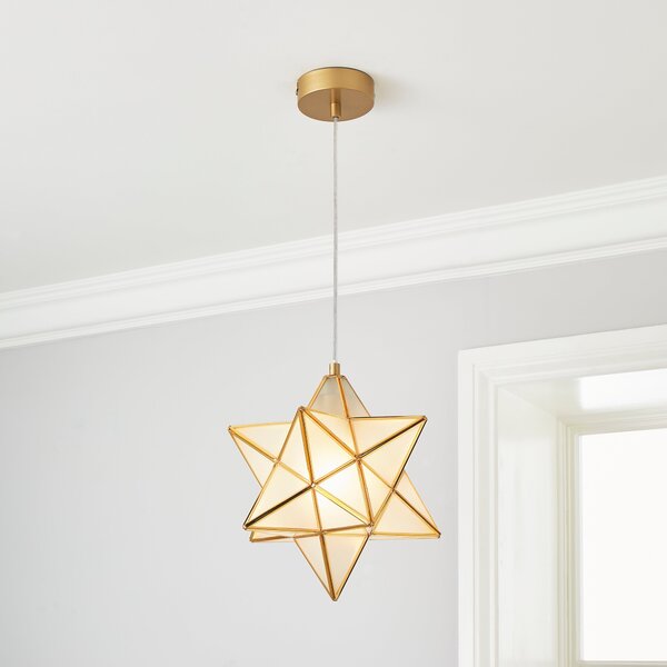 Virgo Star 26cm Ceiling Fitting Gold