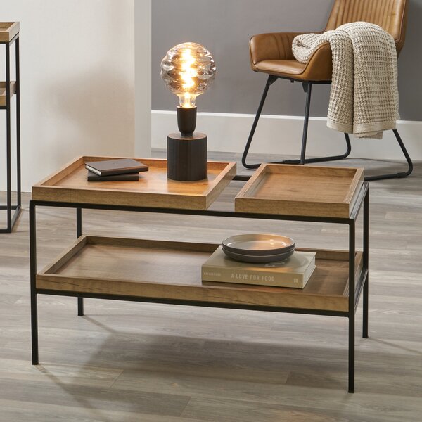 Pacific Gallery Lam Coffee Table, Light Wood Effect Natural
