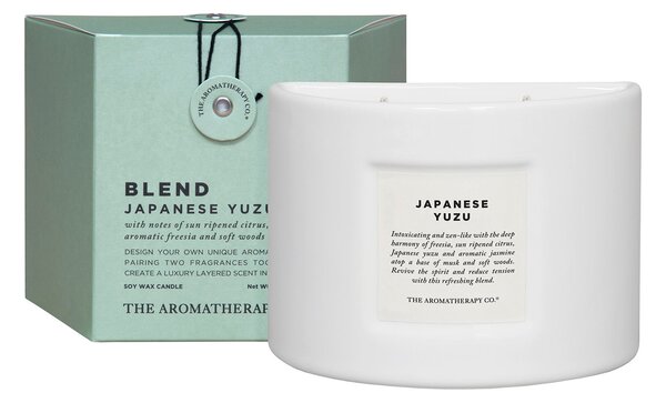 The Aromatherapy Co Blend Yuzu Candle 280g White