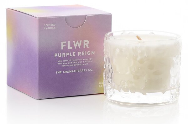 The Aromatherapy Co FLWR Purple Reign Candle 100g Purple