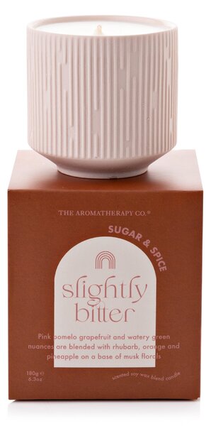 The Aromatherapy Co Sugar Spice Slightly Bitter Candle 180g Pink