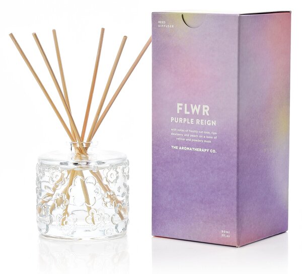 The Aromatherapy Co FLWR Purple Reign Diffuser 90ml Clear