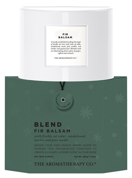 The Aromatherapy Co Blend Fir Balsam Candle 280g White