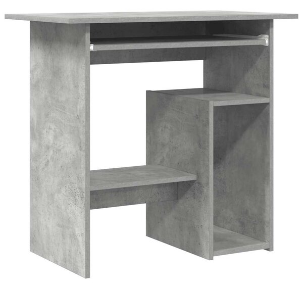 Desk Concrete Grey 80x45x74 cm Engineered Wood