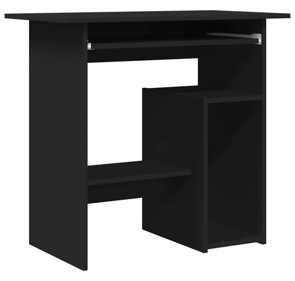 Desk Black 80x45x74 cm Engineered Wood