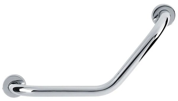 Bathroom angled grab bar Chrome