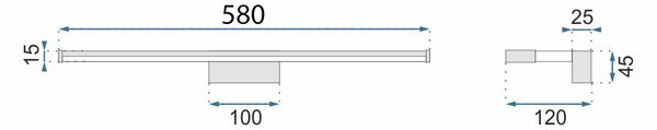 LED Wall Lamp APP369-1W Chrome