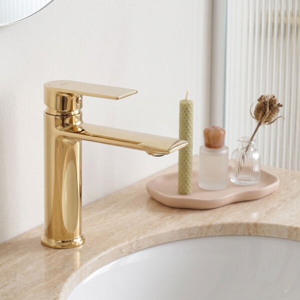 Bathroom faucet REA Veneta Gold low