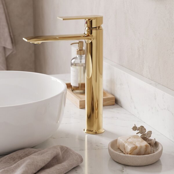 Bathroom faucet REA VENETA Gold High