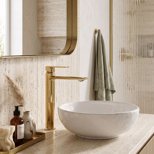 Bathroom faucet REA VENETA Gold High