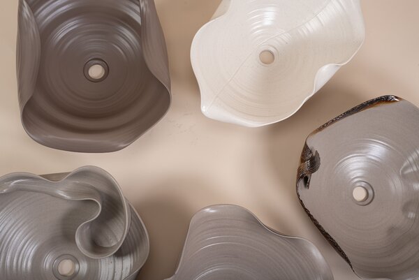 Ceramic Countertop Basin REA HM-66TB Handmade ART