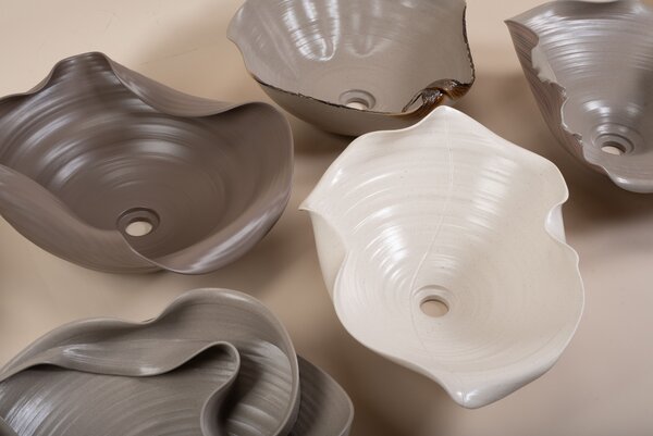 Ceramic Countertop Basin REA HM-66TB Handmade ART