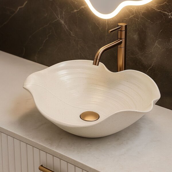 Ceramic Countertop Basin REA HM-02 Handmade ART