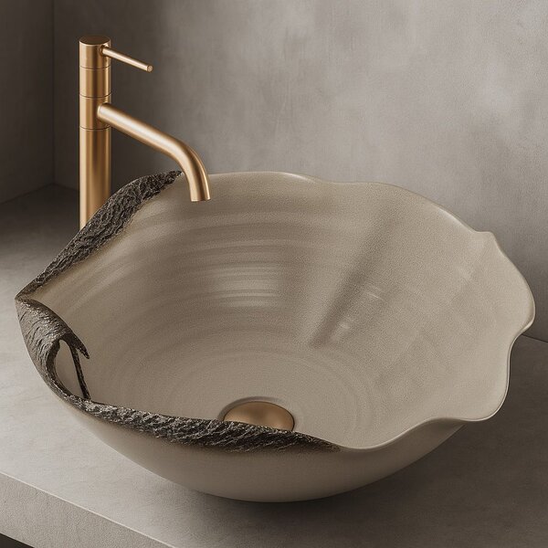 Ceramic Countertop Basin REA HM-22 Handmade ART