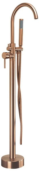 Free-standing faucet Rea Lungo brush copper