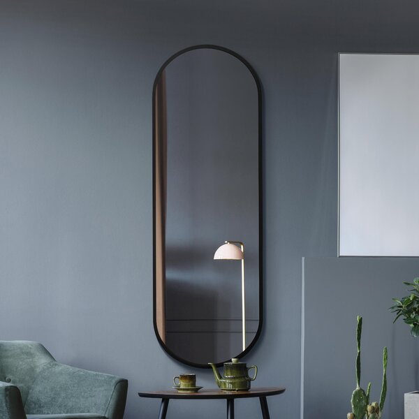 Sultus Oval Full Length Wall Mirror Black