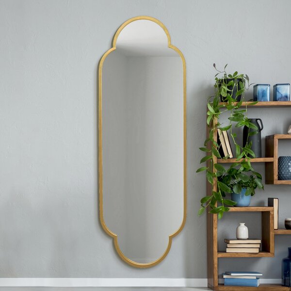 Vuplici Oval Full Length Wall Mirror Gold