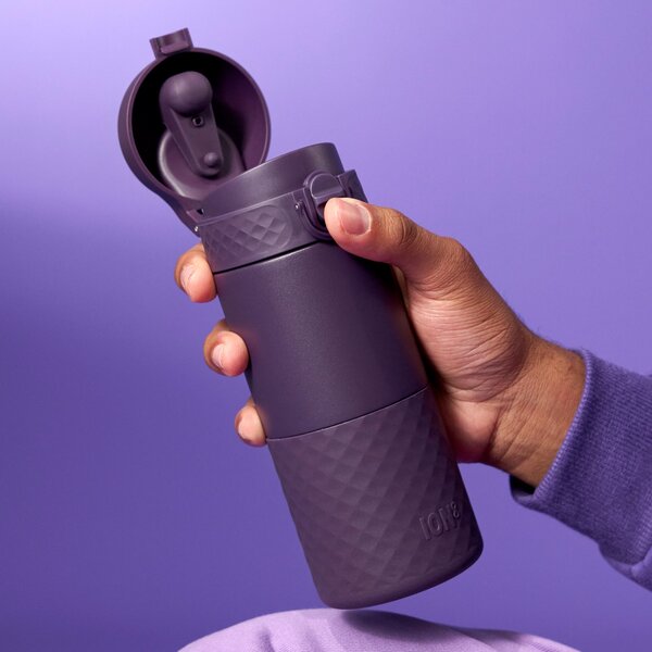 Ion8 Leak Proof Vacuum Insulated Travel Mug, 360ml Purple