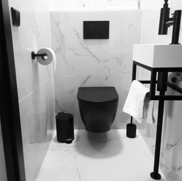 UNDERMOUNT TOILET BOWL CALANI LOYD SLIM BLACK