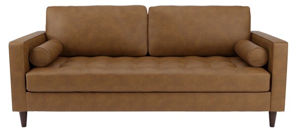 Zoe Faux Leather 3 Seater Sofa