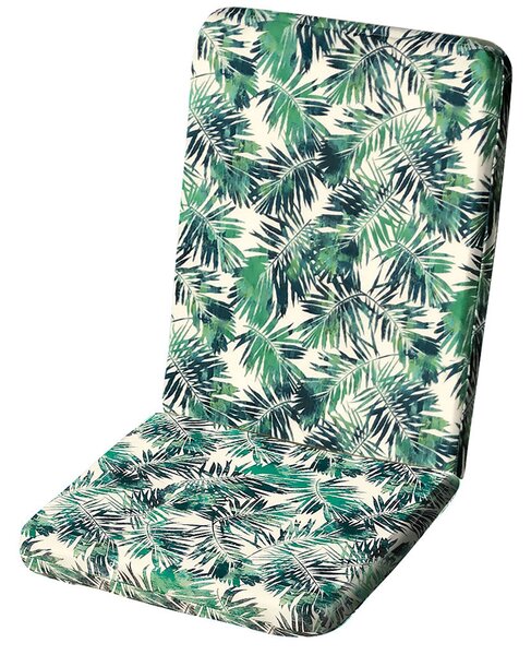 Jungle Water Resistant Outdoor Chair Pad 42cm x 95cm Green