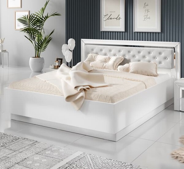 Allen Wooden King Size Bed In White