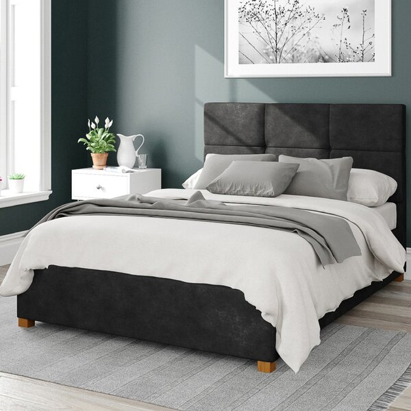 Caine Kimyo Linen Ottoman Bed Frame grey