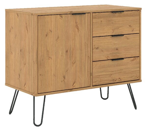 Avoch Wooden Sideboard With 1 Door 3 Drawers In Oak