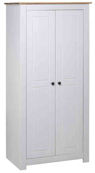 Bury Wooden Wardrobe With 2 Doors In White And Brown