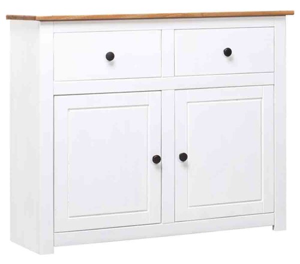 Bury Wooden Sideboard With 2 Doors 2 Drawers In White And Brown