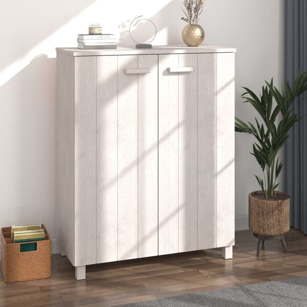 Hull Wooden Shoe Storage Cabinet 2 Doors In White