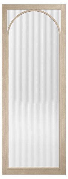 Melrose 1981mm X 686mm Reeded Glass Internal Door In Oak