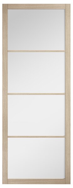 Soho 1981mm X 686mm Glazed Clear Glass Internal Door In Oak