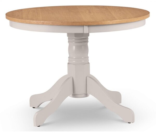 Dagan Wooden Dining Table Round In Grey And Oak