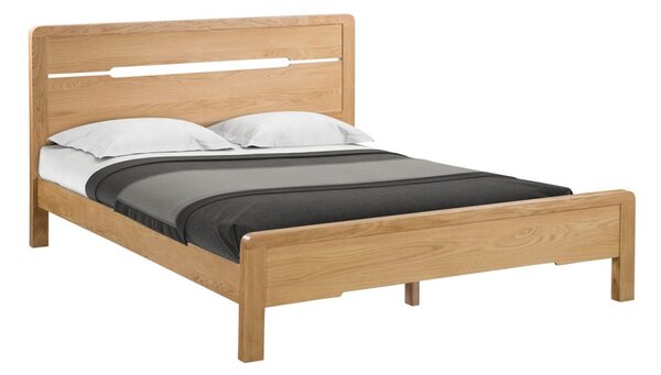 Camber Wooden King Size Bed In Waxed Oak