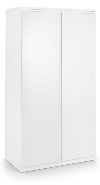 Jadial Wooden Wardrobe With 2 Doors In White