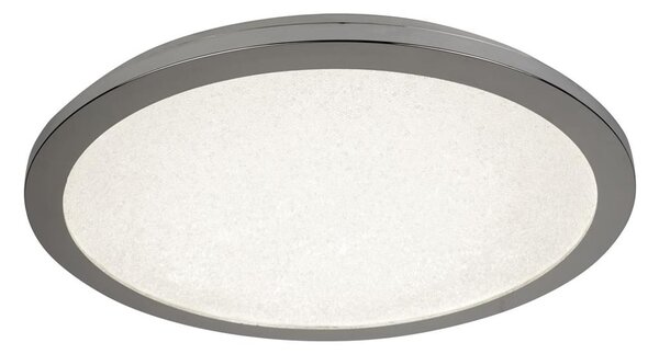 Scilly LED Flush Light Small In Chrome And Crystal Sand
